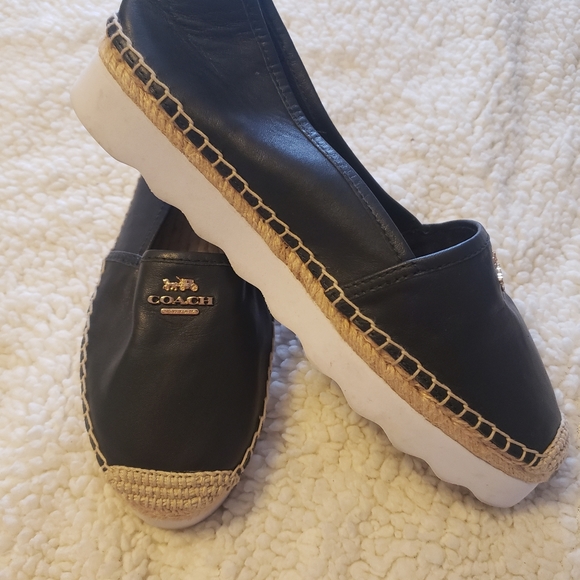 Navy Blue Rye Espadrille Slip On Sneakers - Picture 3 of 3